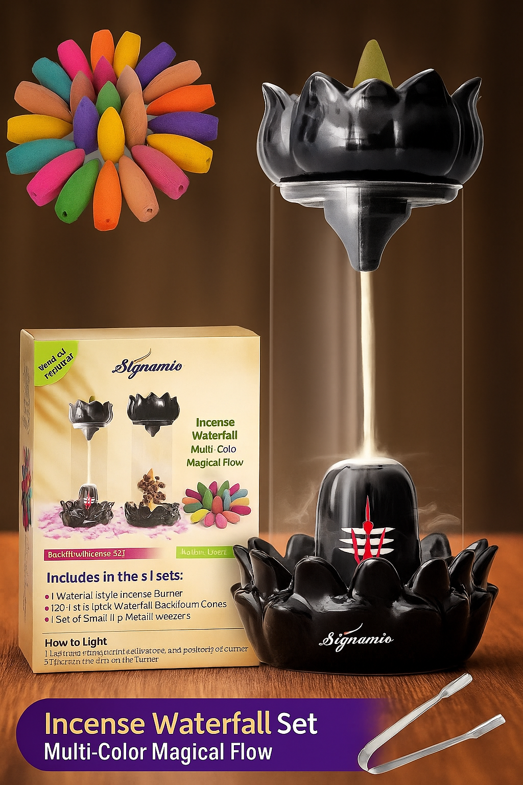 Shivling™ Backflow Incense Fountain